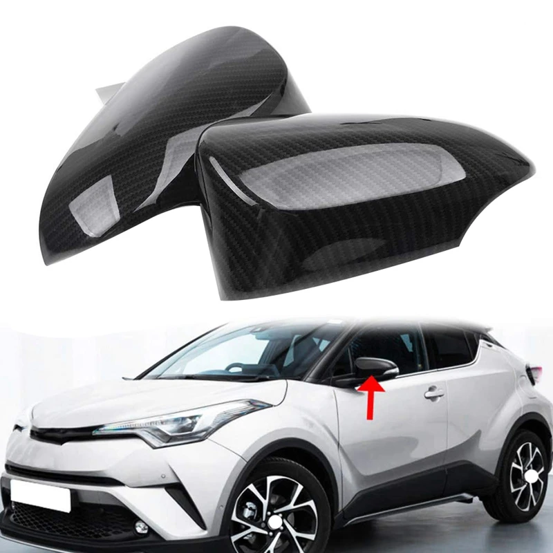 Car Side Mirror Cover Carbon Fiber Door Trims For Toyota C-Hr 2016-2018 | Автомобили и мотоциклы
