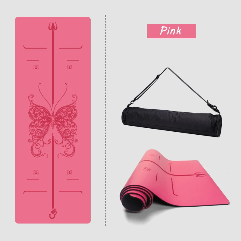 

New Natural rubber yoga mat beginners thickened widened fitness mat yoga mat professional non-slip yoga mat