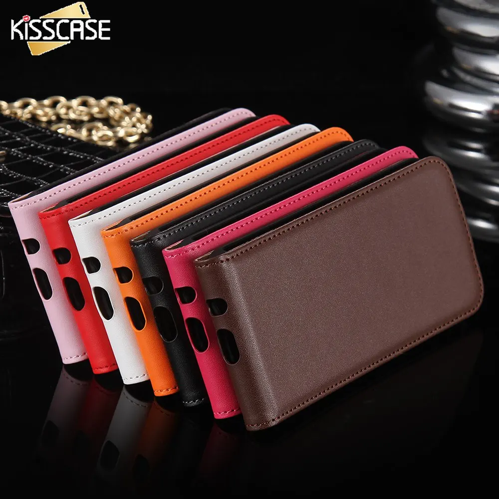 Вертикальный Флип Чехол Для Айфон 4 4S Роскошный Классический Бизнесный Футляр Из