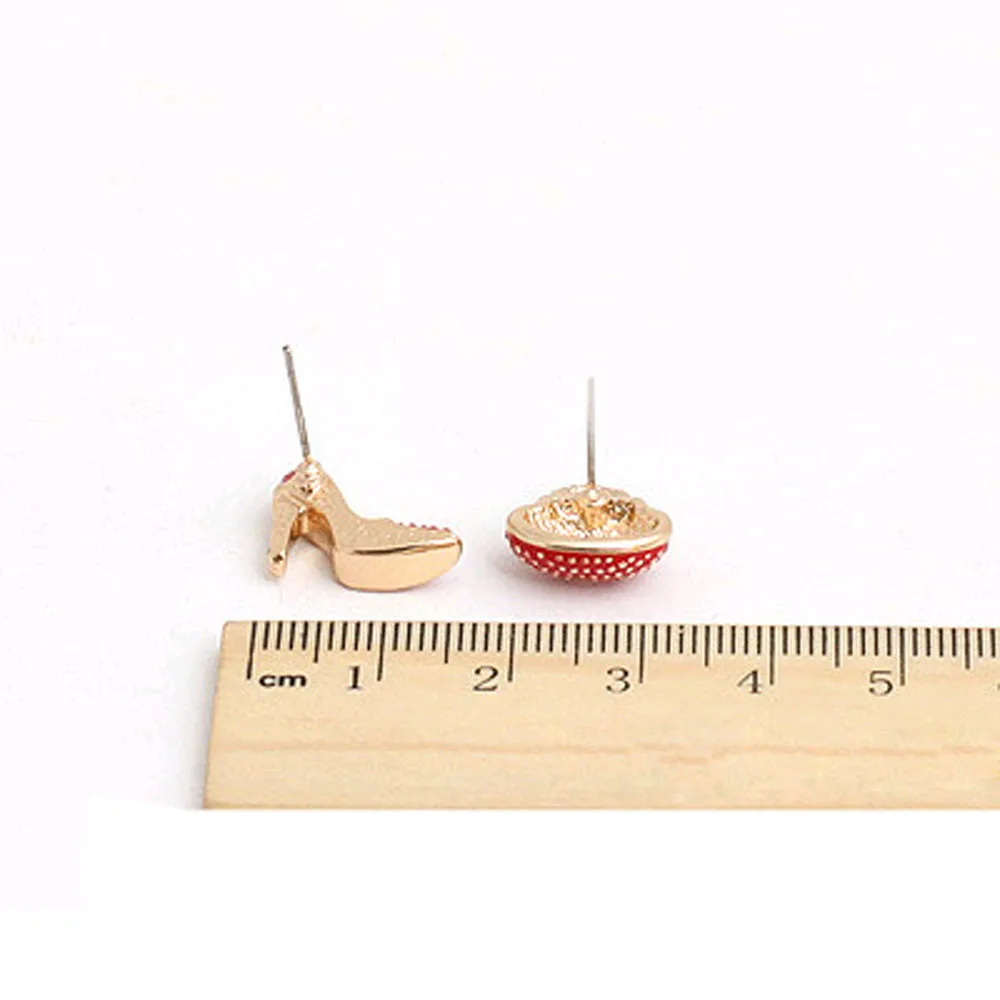 FAMSHIN/Новинка модная милая сумка обувь на каблуке асимметричные серьги для женщин