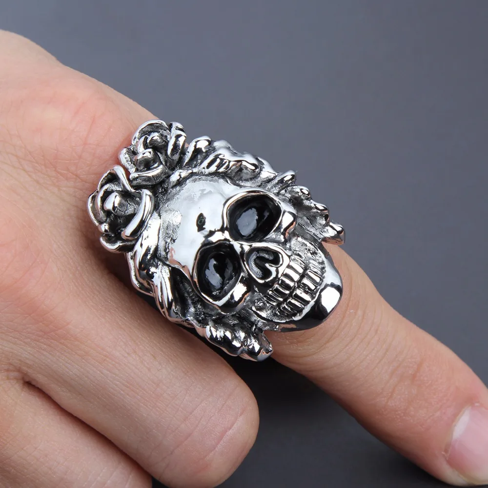 Стрейч преувеличенные татуировки Рок ролл Панк волнистые волосы череп