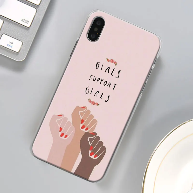 Эстетика Минимальный «Girl power» и женских чехол для телефона для Apple iPhone X XR 7 8 плюс 6 6s плюс XS MAX 11 Pro Max SE чехол для телефона Coque
