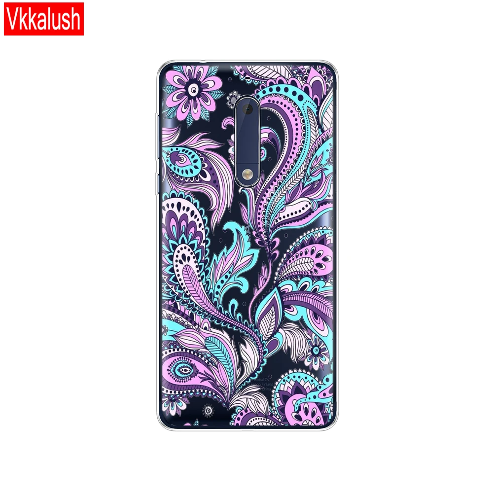 80006 Силиконовый чехол для Nokia 1, 2, 2,1, 3, 3,1, 5, 5,1 Plus,, мягкая задняя крышка из ТПУ, противоударный чехол, бампер, корпус, чехол для телефона - Цвет: 80006