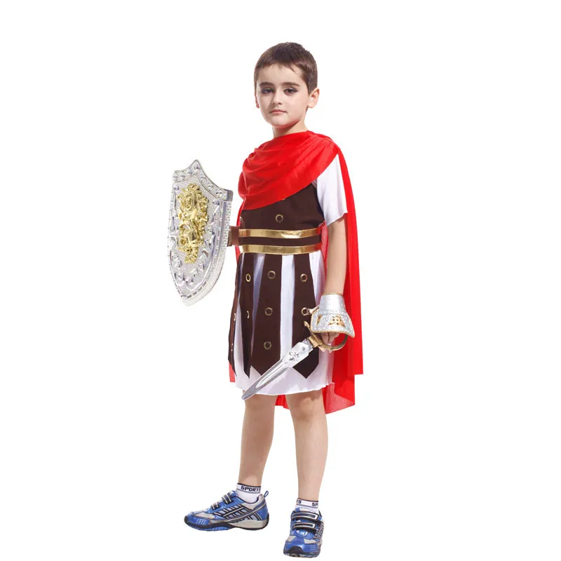 Детский костюм для Хэллоуина римского воина мальчиков и девочек ролевых игр