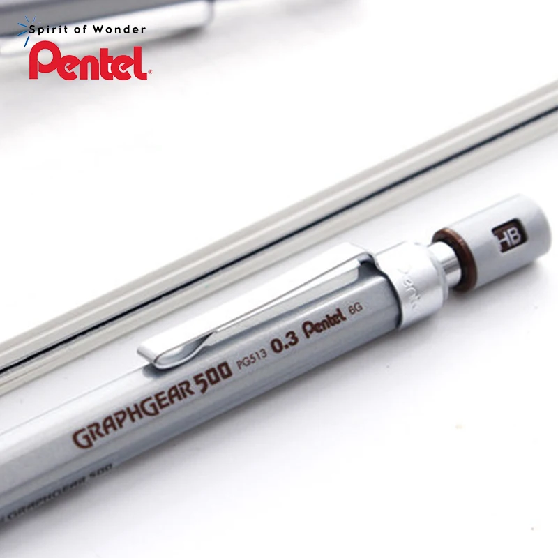 4 перьев комплект Pentel Graphgear 500 разработки карандаш механический карандаш 0,3 0,5 0,7 0,9 мм PG513 PG515 PG517 PG519
