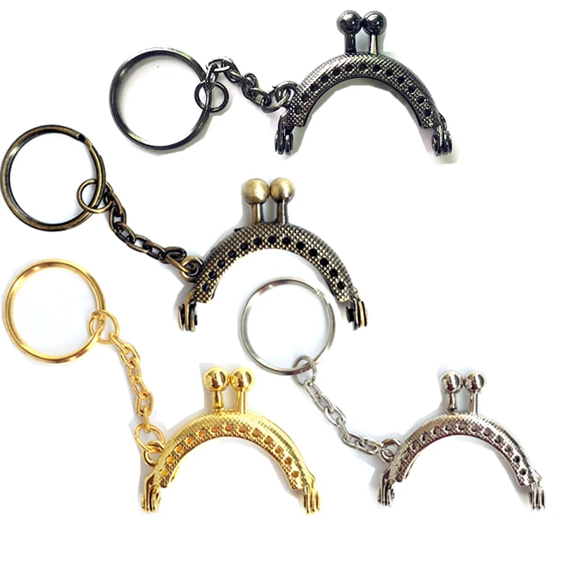 10Pcs Bronze Tone Grid Semicircle Arch Metal Frame Kiss Clasps Lock Purse Bag Handbag Handle Accessories 4cm | Украшения и