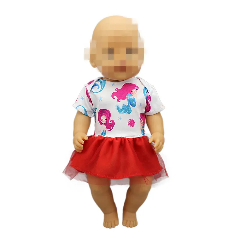 Born New Baby Fit 18 дюймов 43 см Одежда для куклы розовый лист Фламинго Единорог Русалка Одежда Аксессуары для ребенка подарок на день рождения