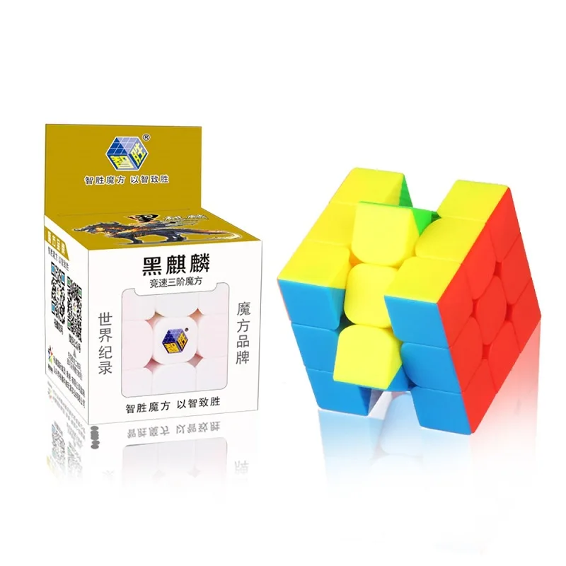 YUXIN черный Kirin Профессиональный 3x3x3 магический куб скоростная головоломка 3x3