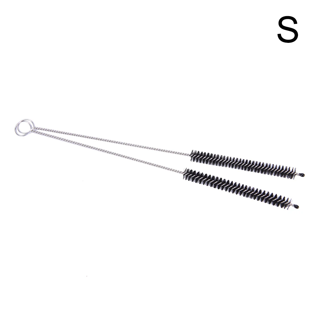 2pcs 0.5x16cm Одна или 10 шт щетка для очистки соломы из нержавеющей стали для мытья питьевой трубы, щетки для очистки соломы - Цвет: 2pcs 0.5x16cm