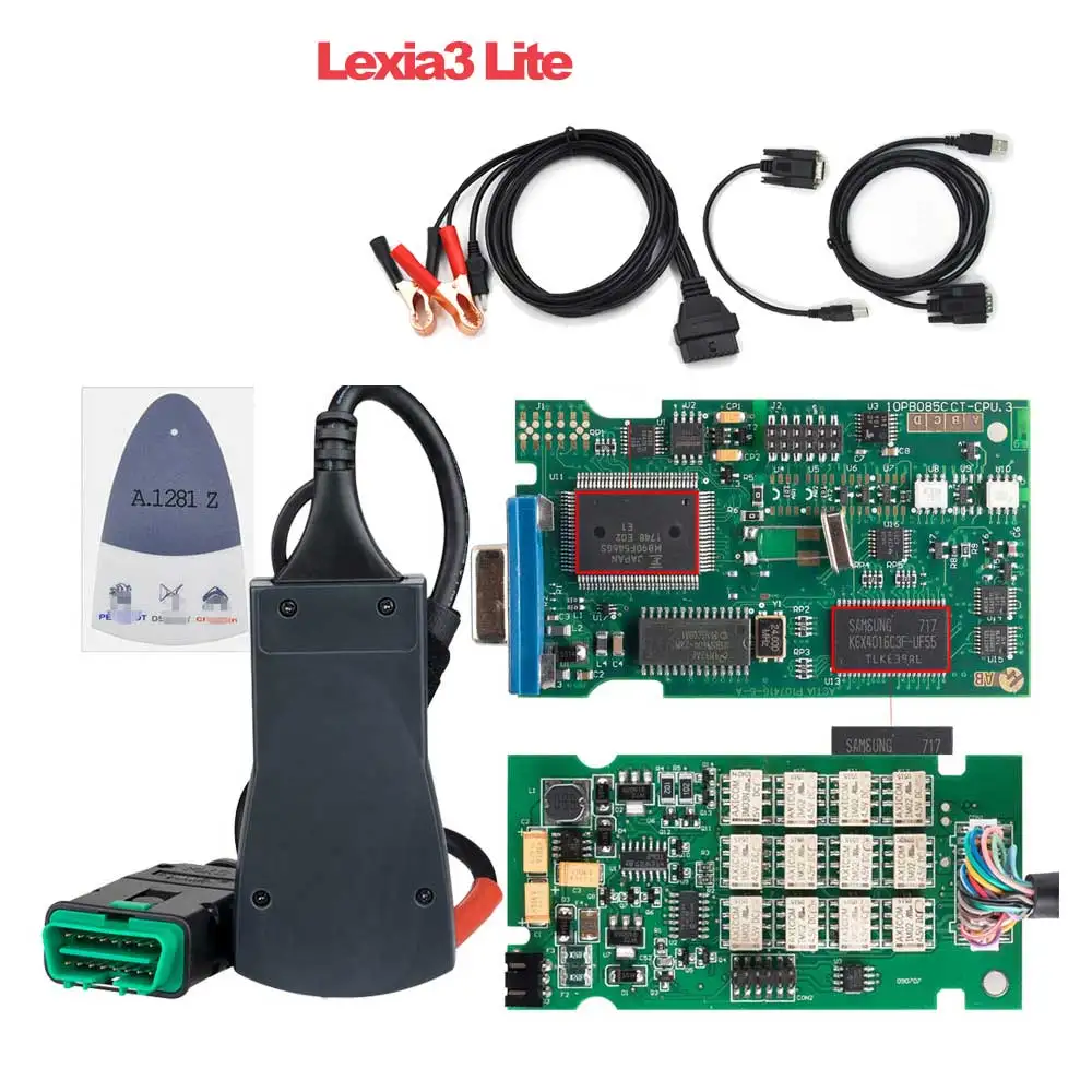 Lexia3 Lite Lexia 3 полный чип Diagbox V7.83 OBD2 автоматический сканер 921815C чип Lexia3 PP2000 для Citroen/peugeot OBD2 диагностический инструмент lexia3 - Цвет: Lexia3 Lite