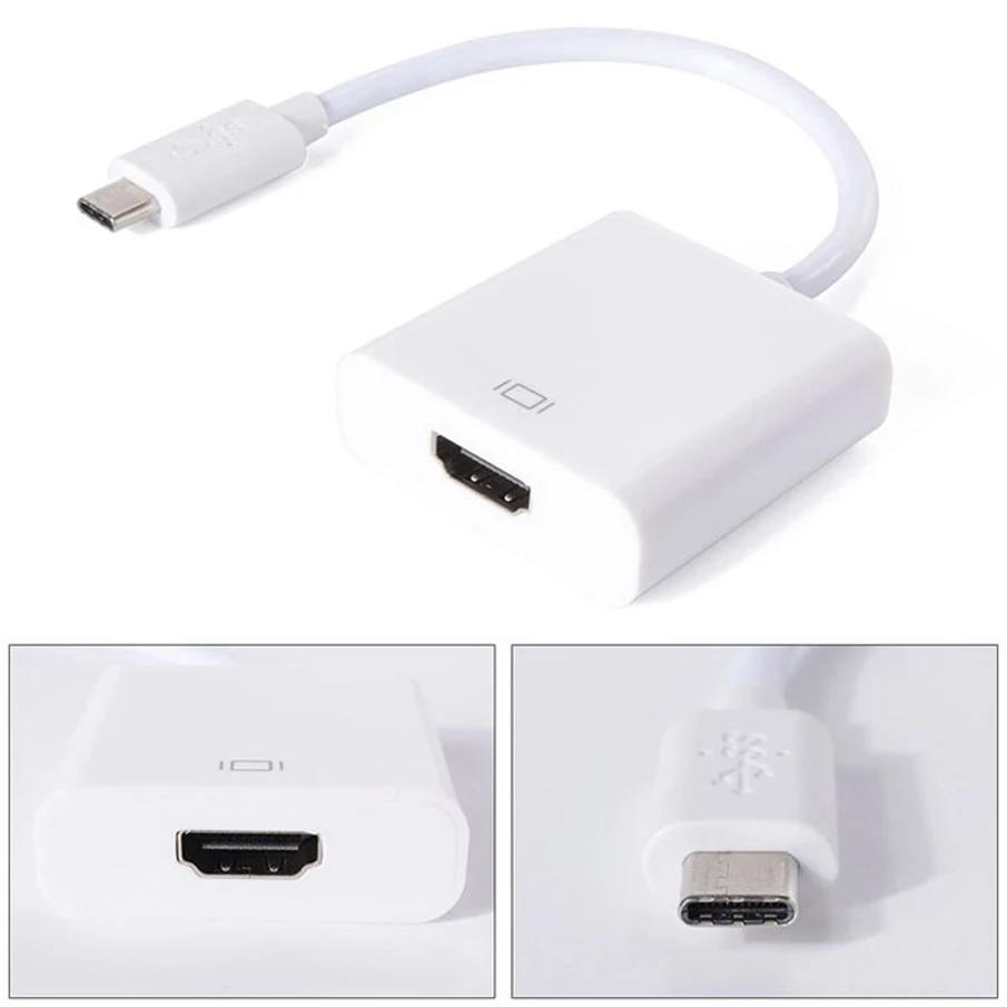 Адаптер переходник для монитора с разъемом USB 3 1 типа C папа мама 1080P|to hdmi|hdmi femaleusb to