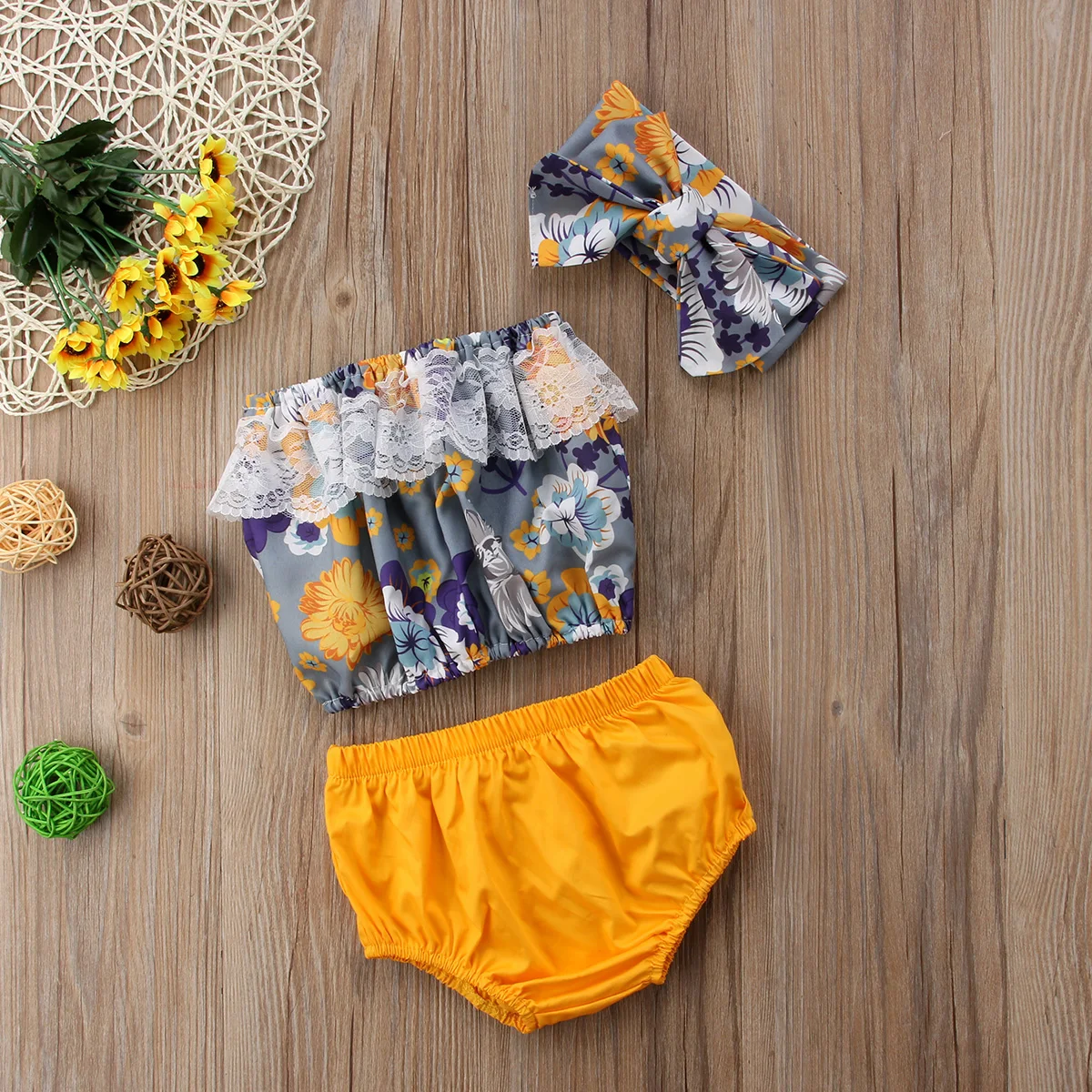 Новинка 2018 года модные трендовые наряды для новорожденных девочек кружевное