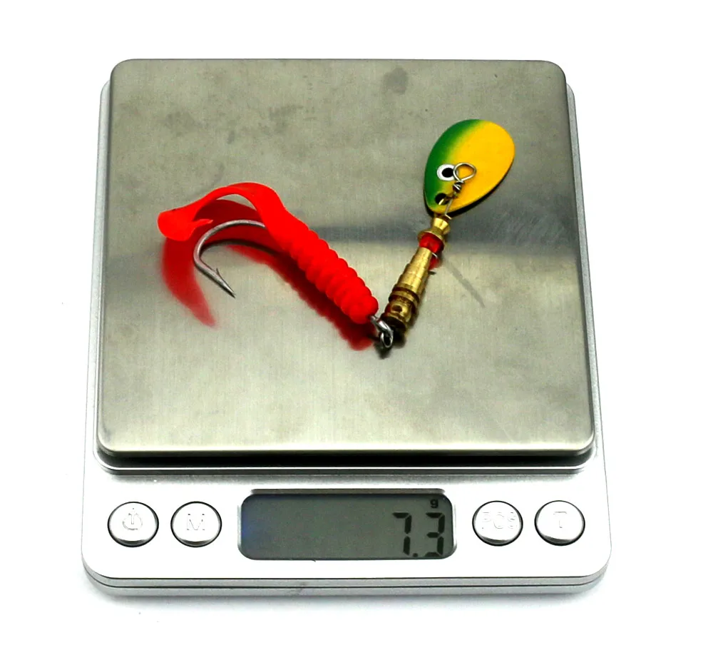 Hengjia 3 шт. Spinner ложка приманки с мягким хвостом рыболовные Спиннербейт 10 5 см 7 г