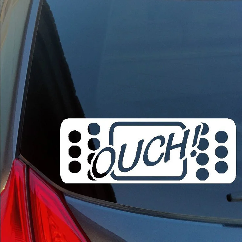 YJZT 20*7 4 см забавная наклейка Ouch BAND AID Decal на окно автомобиля Стайлинг