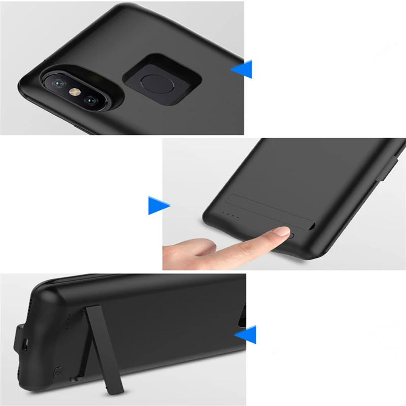 6800 мАч внешняя крышка банка питания для Xiaomi Mi 6X Портативный Задний зажим батарея зарядное устройство чехол для Xiaomi Mi A2 резервный аккумулятор чехол