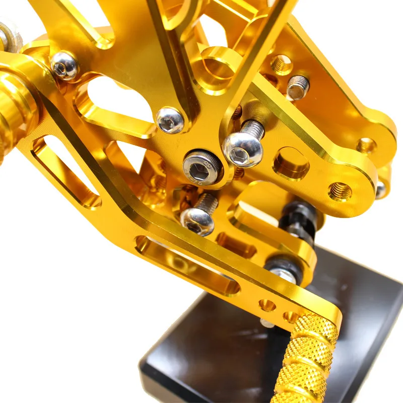 CNC Алюминиевые мотоциклетные подножки для ног педали Rearset задний набор Suzuki GSXR1000 K7