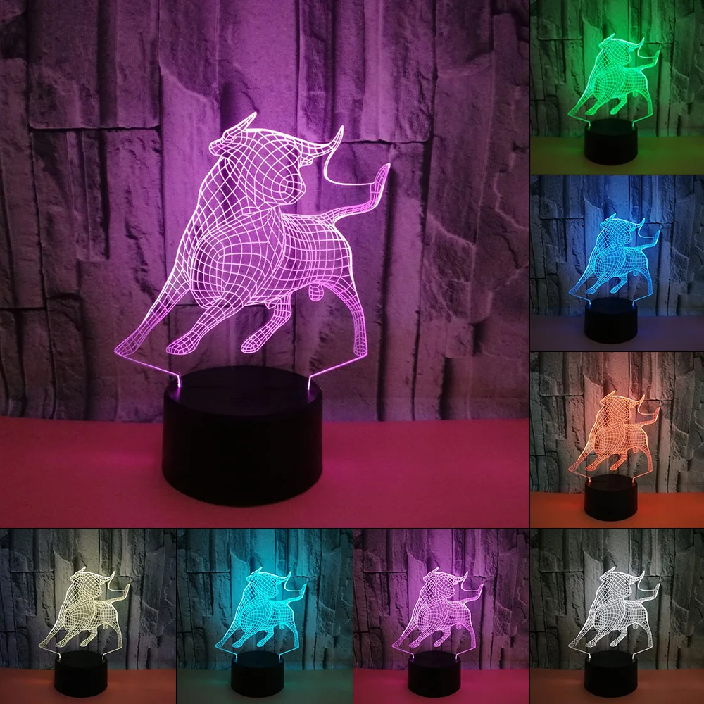 

Change Color Light 3D LED Lamp Decorative Lighting USB Bedroom Sleep Night Light Table Gifts