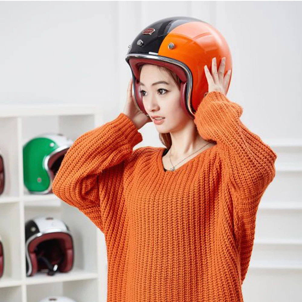 BEON мотоциклетный шлем винтажная сборка Кафе Racer Chopper Ретро для мотоцикла Мото