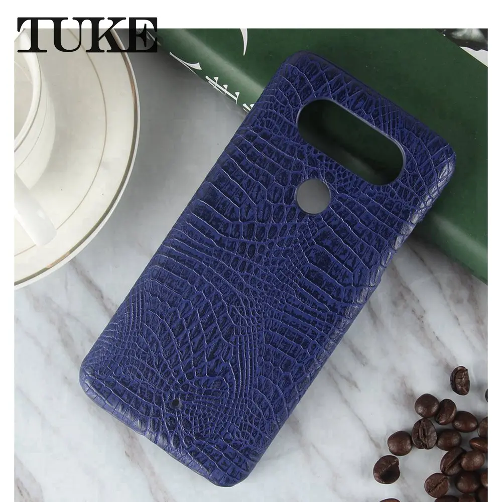 Чехол с крокодиловым узором TUKE для LG Q8 жесткий чехол из ПК H970 кожаный V20 Mini V34 isai Beat