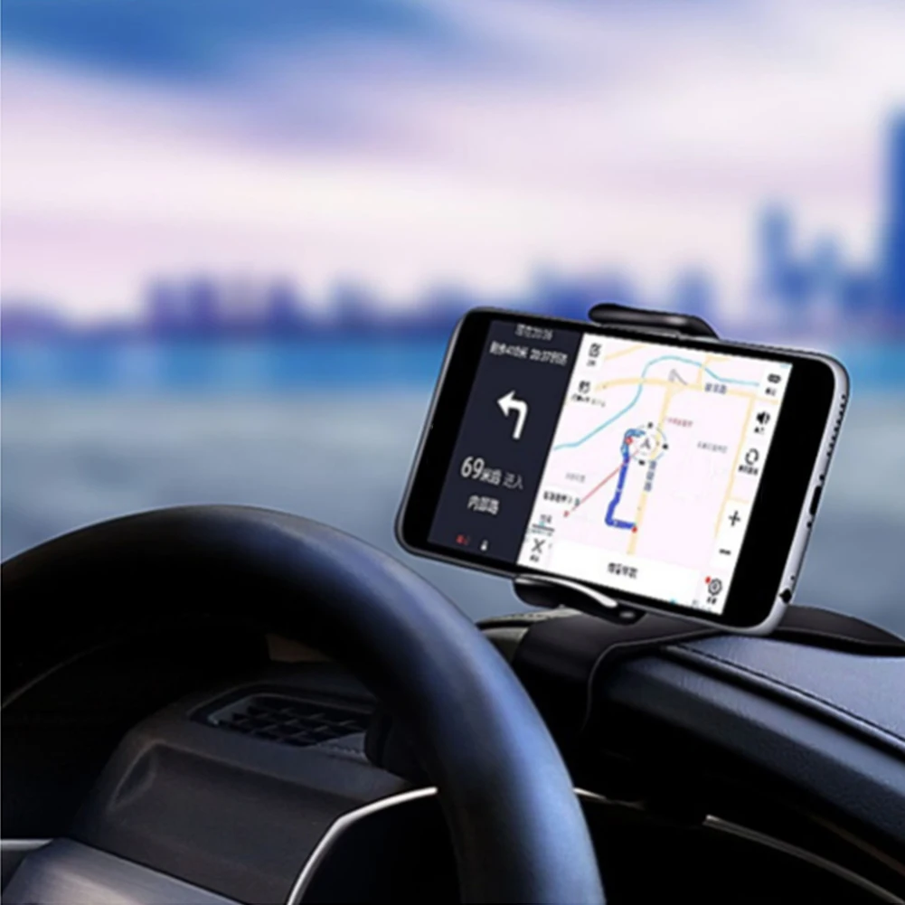 GPS Adjustable Clip Non Slip Drive 360 Degree Rotation Phone Holder Navigation Support ABS Mount Stand Car Dashboard Universal | Мобильные