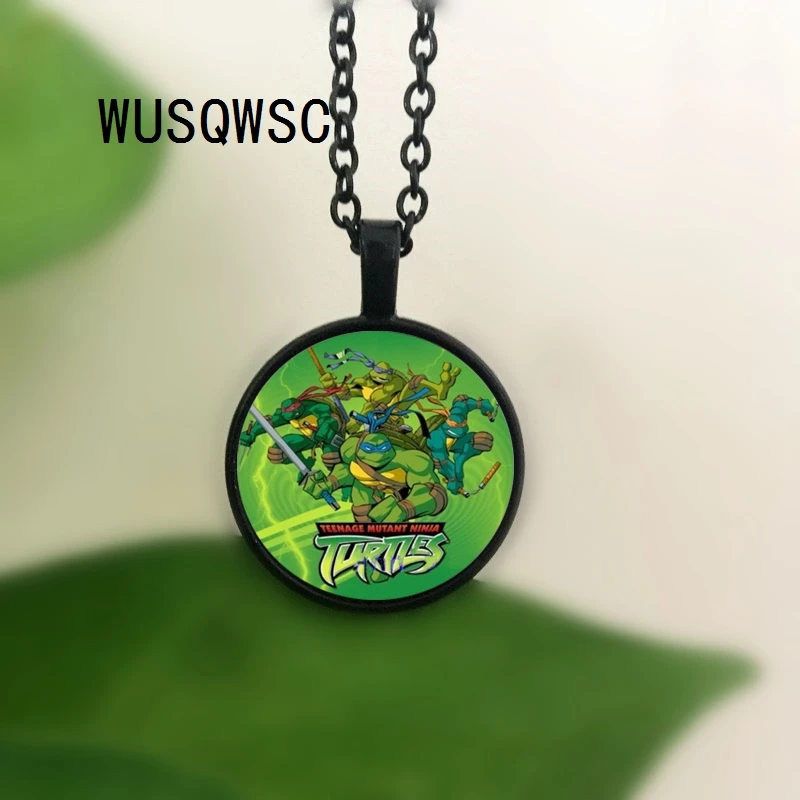 WUSQWSC Горячая фильм подростковые мутанты Черепашки Ниндзя Ожерелье Стеклянный