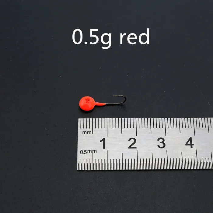 0.5g0.7g1.3g2g маленькая джиг голова рыболовные крючки колючие для подледной рыбалки мягкий крючок для приманки 5 шт./партия