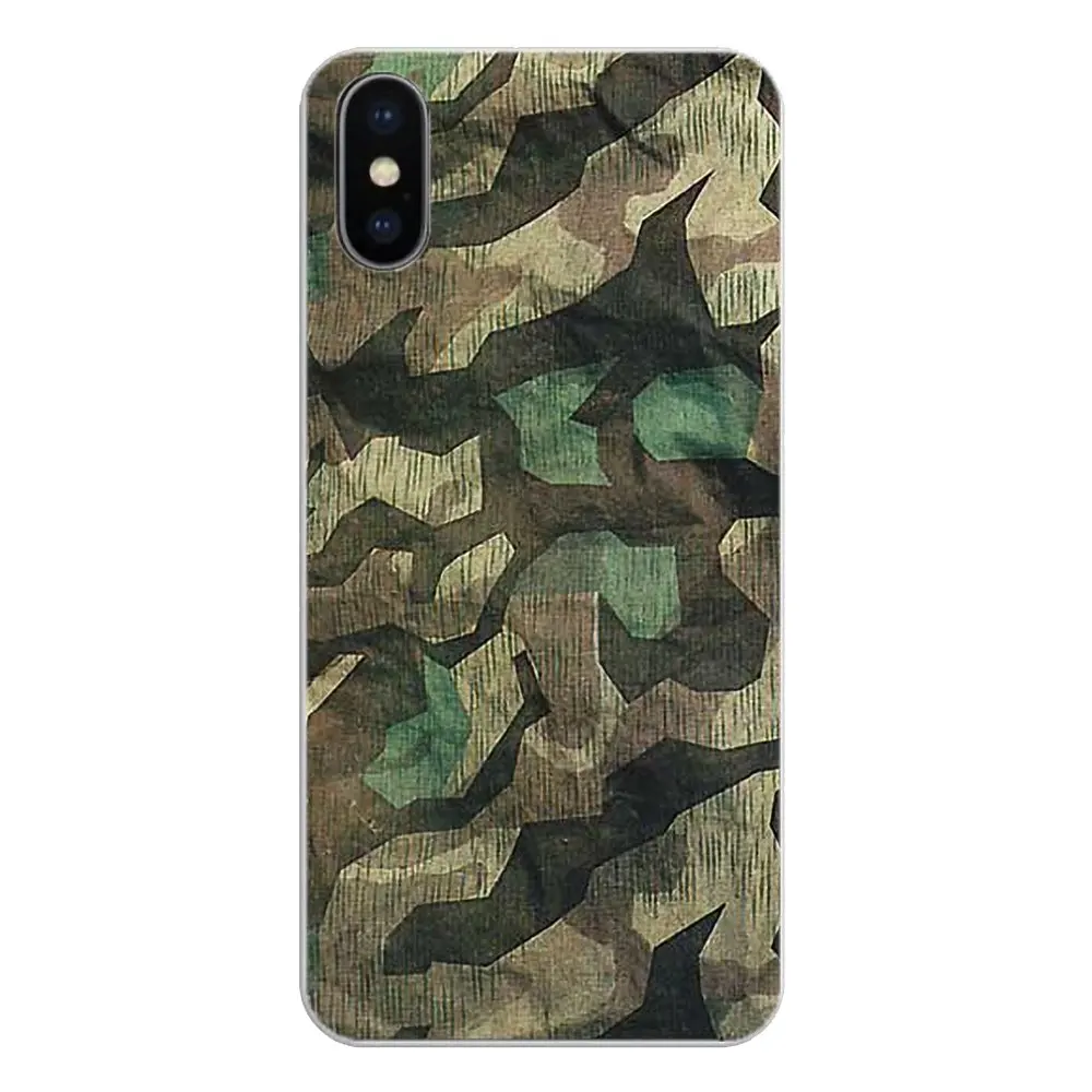 Colorful Army Camo Camouflage Skin pop art Silicone Phone Shell Cover For Apple iPhone 4 4S 5 5S 5C SE 6 6S 7 8 X XR XS Plus MAX |