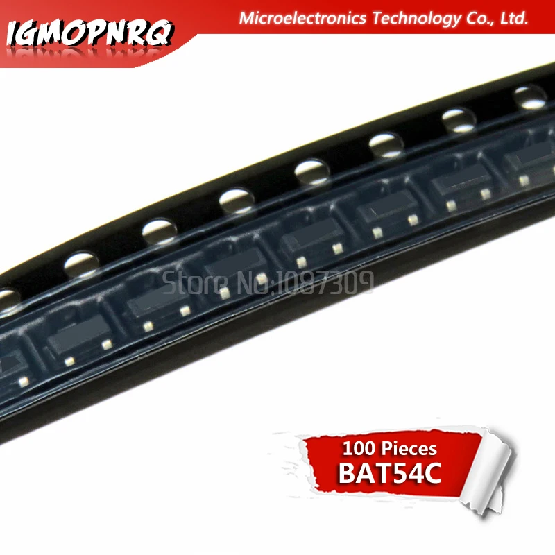 100 шт. KL3 BAT54C BAT54 SOT-23 SURFACT MOUNT SCHOTTKY BARRIER new original | Электронные компоненты и