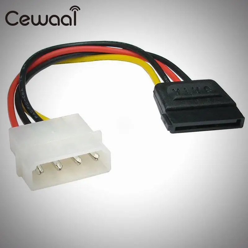 Cewaal 1 шт. кабели Seria адаптер питания Molex SATA разъем сплиттер жесткий диск 4Pin ядро для