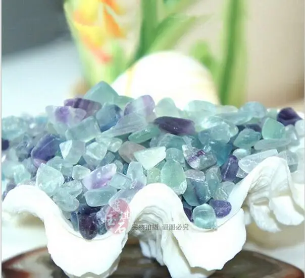 Чистый натуральный кристалл флюорит гравий Выращивание растений в аквариуме
