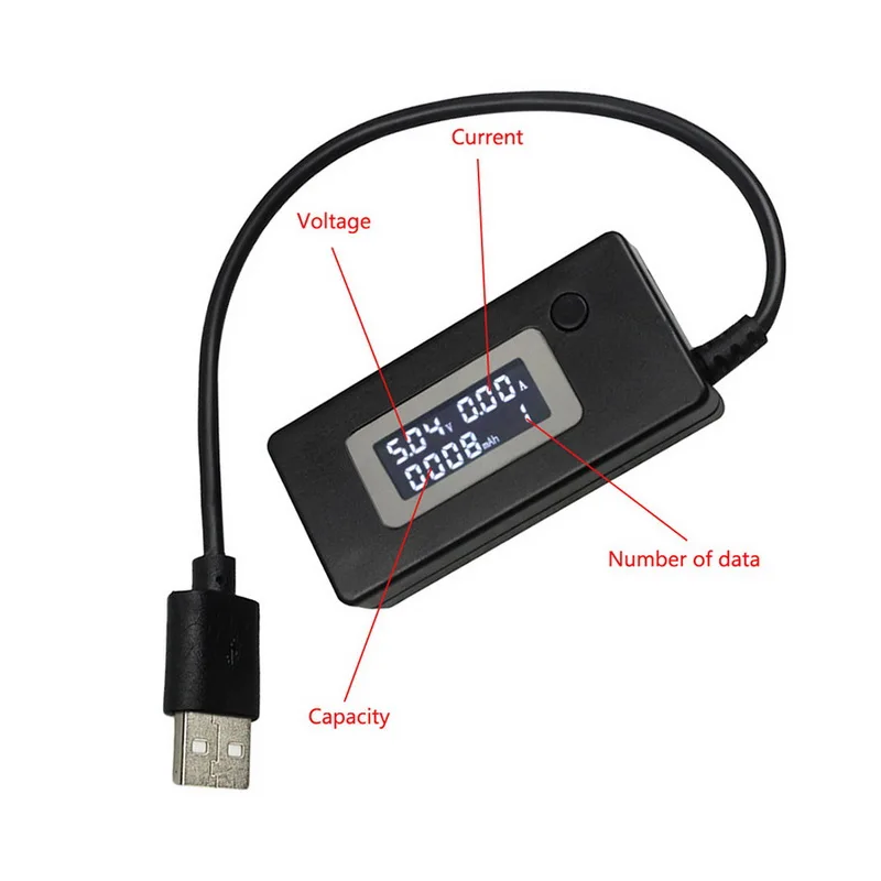 Urijk USB мини напряжение измеритель тока ЖК-экран креативный портативный мобильный зарядное устройство детектор телефон тестер напряжения доктор