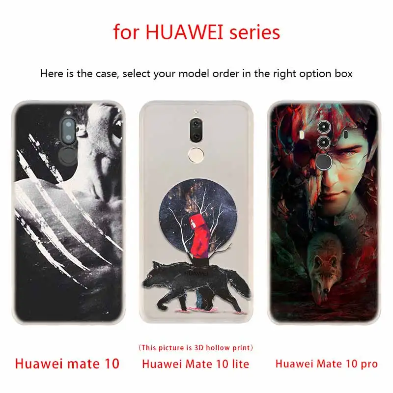 Мягкий силиконовый чехол для Huawei Mate 30 20 10 Lite Pro 20X S Y9 2018 2019 NOVA 3 3i 4 черный Дерек Хейл