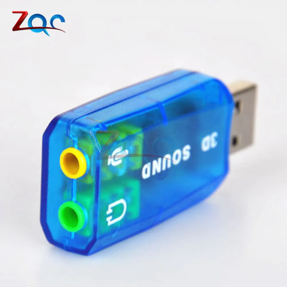 Чипсет CM108 с USB 2 0 на 3D звуковую карту АДАПТЕР ВИРТУАЛЬНОЙ звуковой карты 5 1