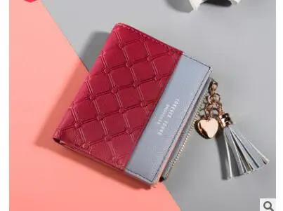 1 шт./лот корейский стиль женский милый модный кошелек кожаный короткий на молнии