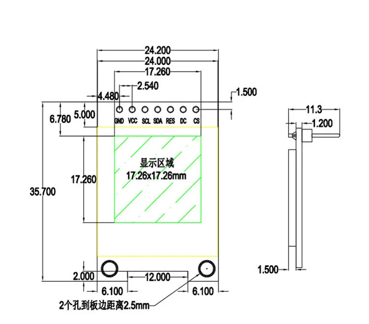 NoEnName_Null 0,96 дюймов 12P SPI белый OLED дисплей квадратный экран SSD1317 Привод IC 96*96 7 контактный модуль 3,3 В напряжение