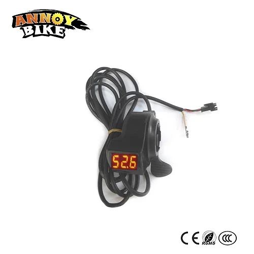 Bsiac Электрический велосипед батарея напряжение дисплей 24V36V48V60V Показать 3 скорости клаксон блокировки питания ключ Bicicleta электрический скутер аксессуары - Цвет: Bsiac