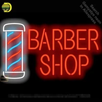 neon sign for barber shop pole neon bulb sign beer bar pub neon lights sign glass tube iconic advertise night light display