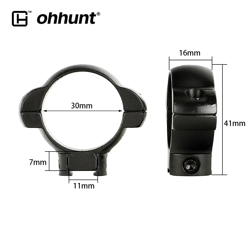 Ohhunt 25 4 мм или 30 диаметр стальной прицел для охотничьей винтовки кольцо Маунт