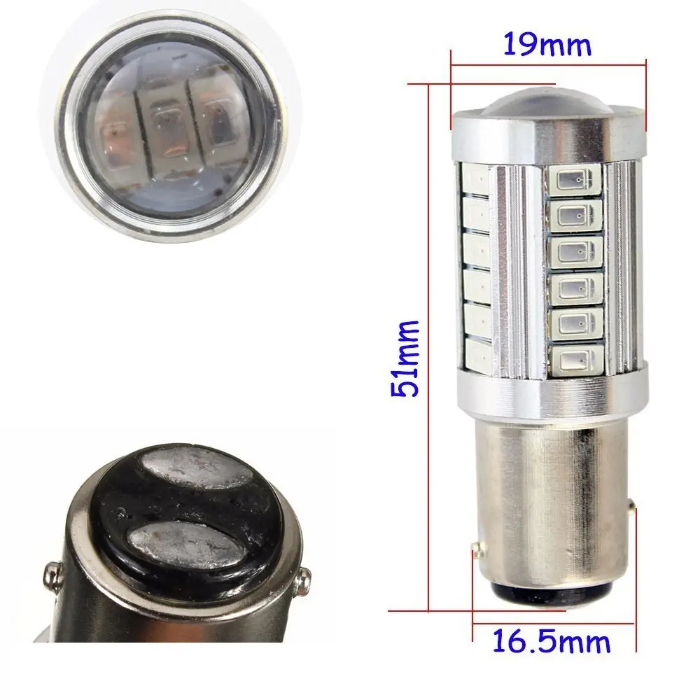 Suntur 2 шт. Авто 1157 led BAY15D P21/5 Вт стробоскоп со вспышкой тормозной мигать лампочка