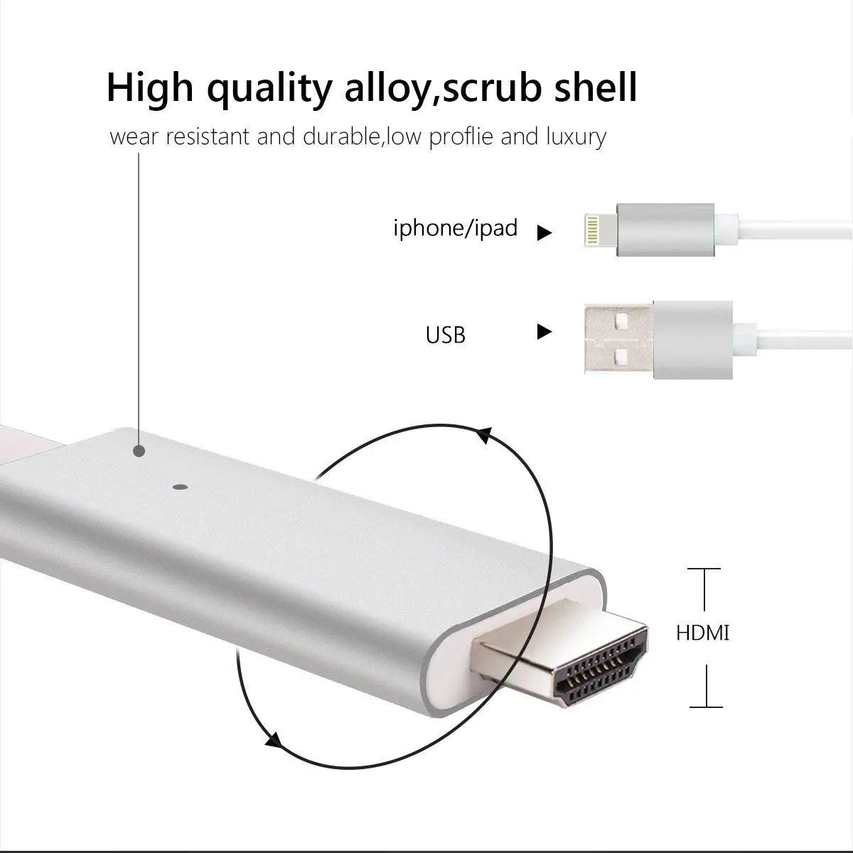 Lingthing к HDMI цифровой AV видеоадаптер док станция HD TV HDTV Кабельный адаптер для iPad Air