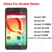 alcatel 5 a5 a50 u5 1x 3x tempered glass protective film explosion proof screen protector for alcatel volta 5002r 5002h pelicula