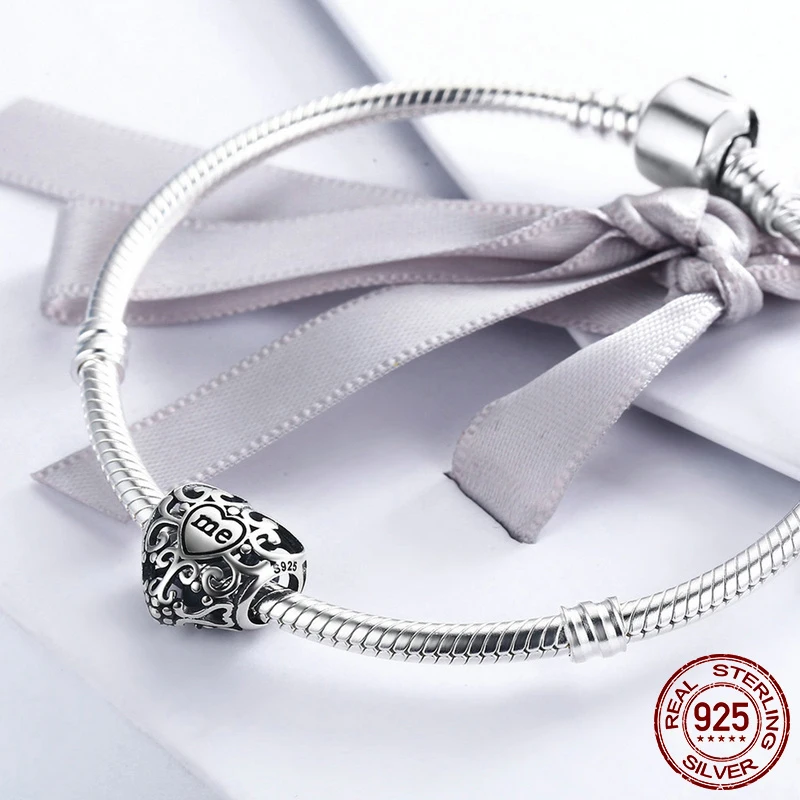 MYBEBOA, модный 925 пробы, 25, сестра семья, сестра, любовь, сердце, шарм, подходит к оригинальному браслету Pandora, бусины, ювелирное изделие, подарок