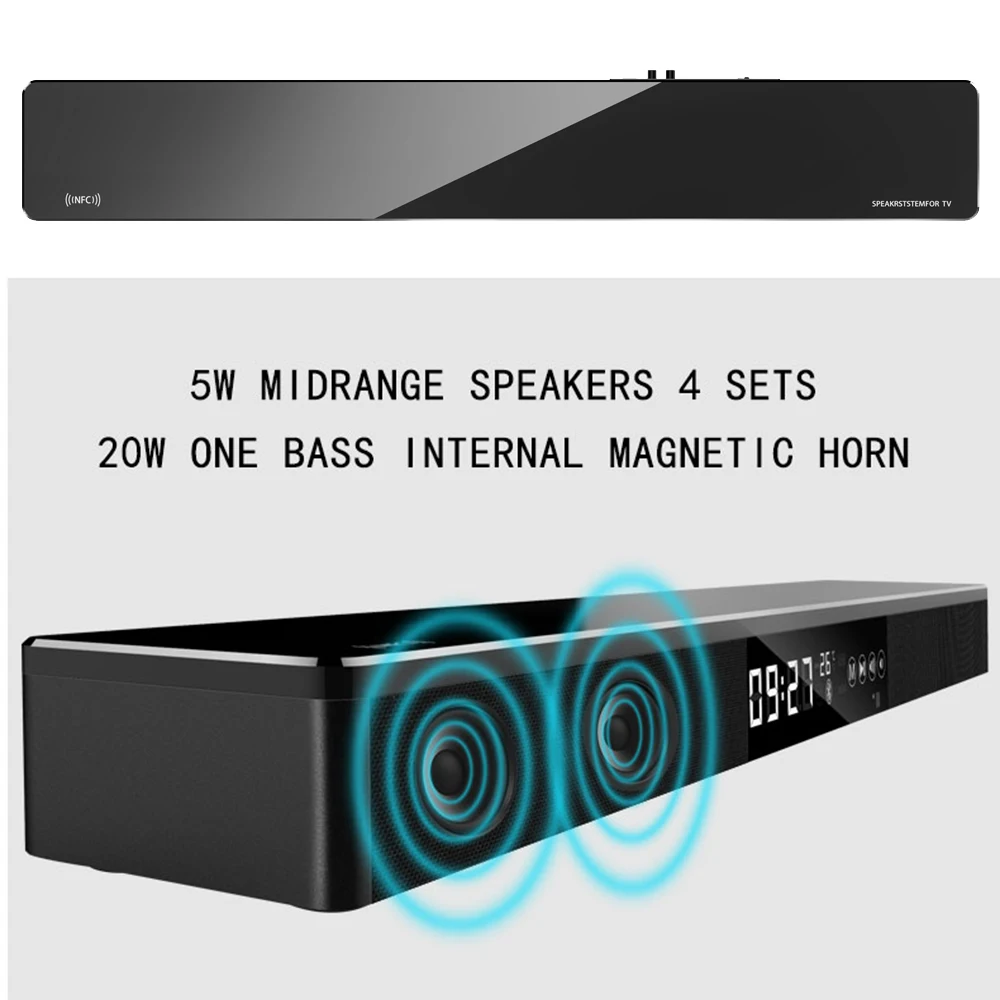 Bluetooth Саундбар мини колонка двойной динамик звуковая система домашний кинотеатр