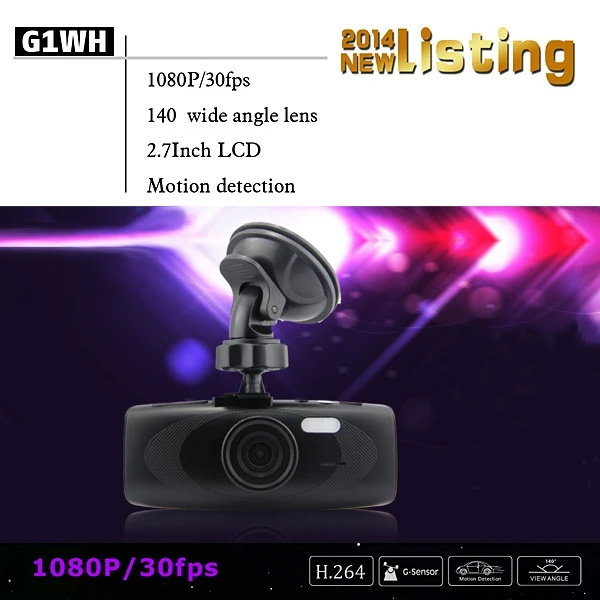 G1wht Видеорегистраторы для автомобилей dashcam Full HD 1080 P 2.7 дюймов TFT ЖК-дисплей Экран 140