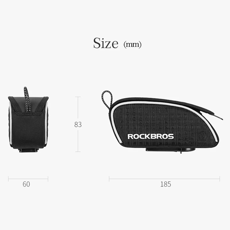 ROCKBROS велосипедная сумка непромокаемая нейлоновая велосипедная верхняя труба сумка с крышкой большая емкость для горной дороги Аксессуары для велосипеда