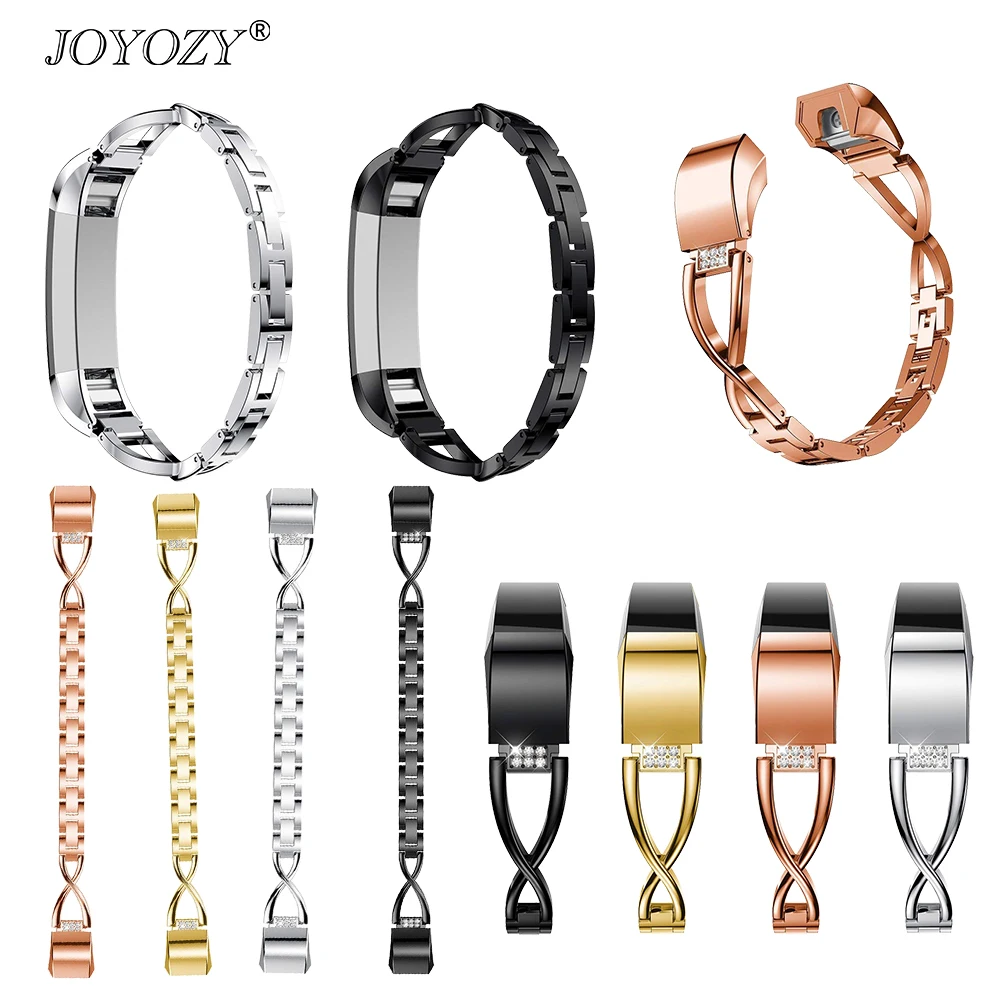 Металлический сменный Браслет Joyozy для часов с ремешком в форме X Для Fitbit Alta/Fitbit Alta