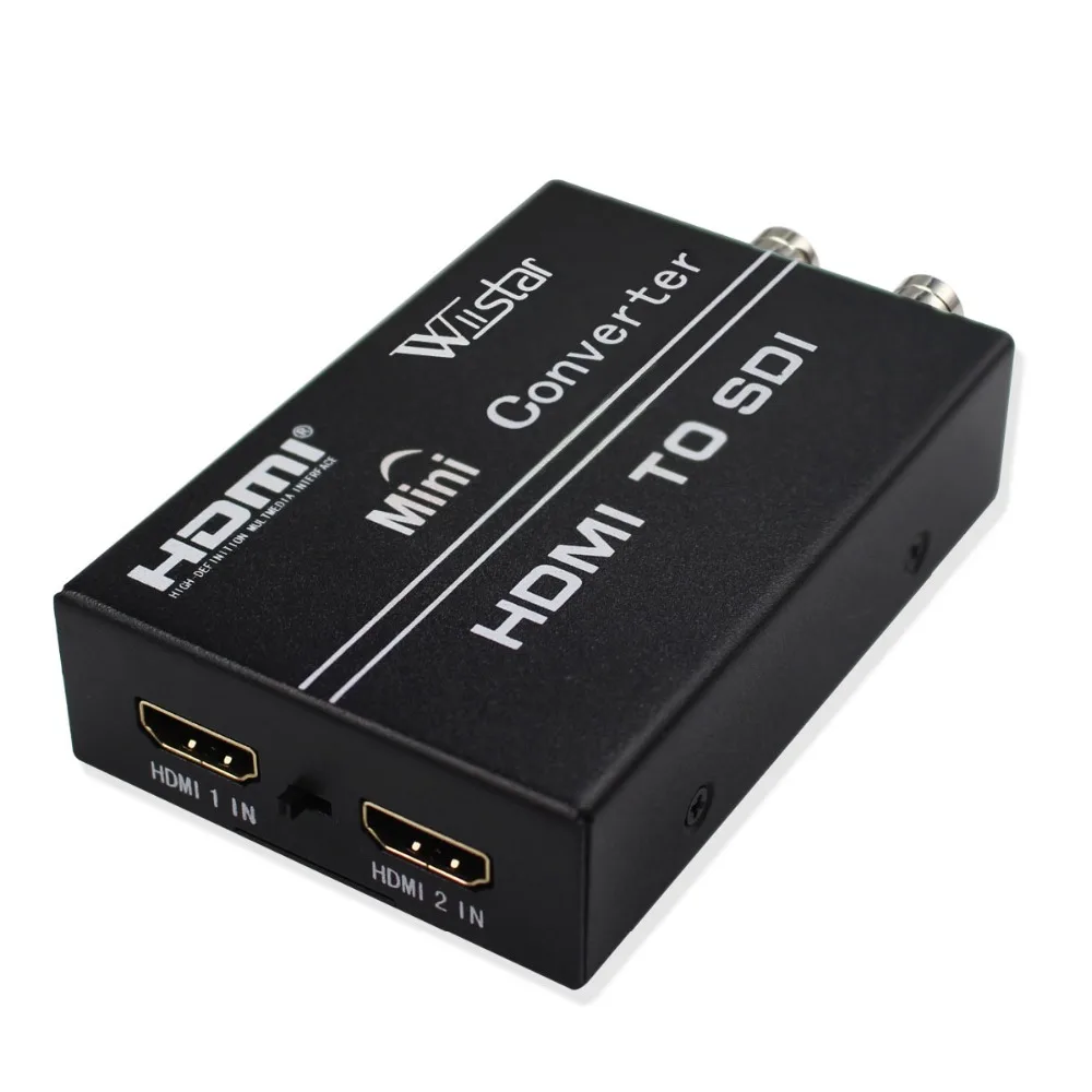 Wiistar преобразователь HDMI в SDI 2 In Out адаптер 1080P Поддержка SD HD 3G для монитора HDTV