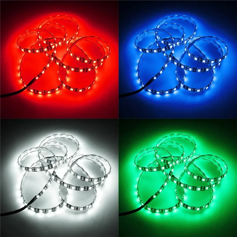 Водонепроницаемая гибкая светодиодная лента 5050 SMD 50/100/120/200 см 12 В постоянного
