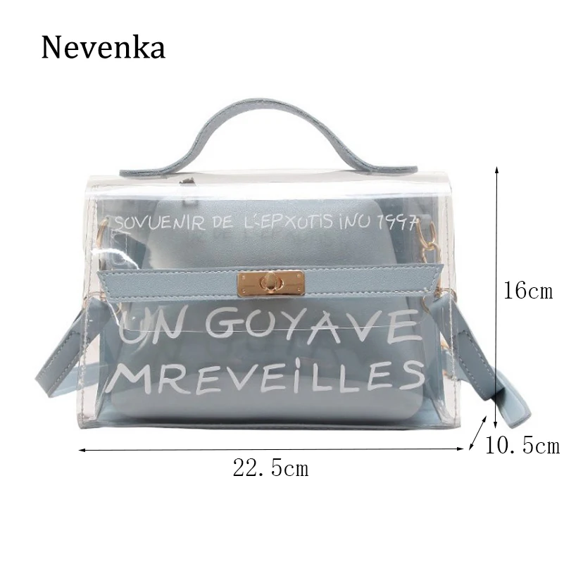 Nevenka женская прозрачная маленькая сумка модные прозрачные женские сумки через