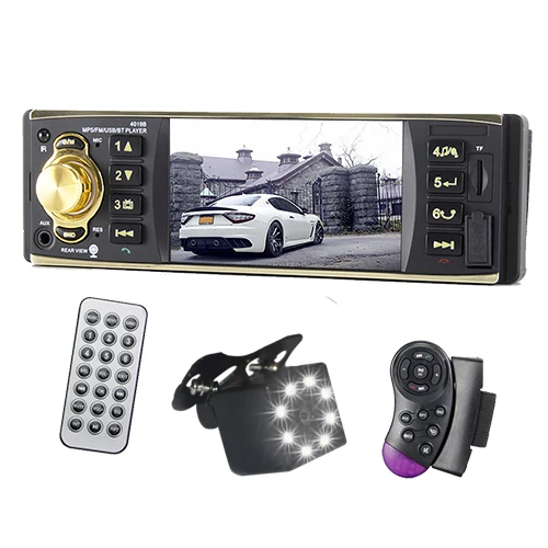 Control and Camera SINOVCLE " TFT экран 1 Din автомагнитола аудио стерео Bluetooth MP3 USB AUX FM Аудио плеер с камерой заднего вида пульт дистанционного управления - Цвет: Control and Camera